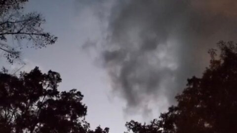 Creepy Face In The Clouds
