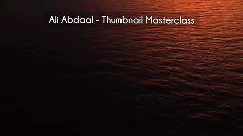 (courseslibrary.com)Ali Abdaal - Thumbnail Masterclass Course download