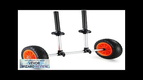 VEVOR Heavy Duty Kayak Cart 280lbs Load Capacity Detachable Canoe Trolley Cart Review