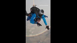 Skydivers Reveal the Unseen Side of a Rainbow