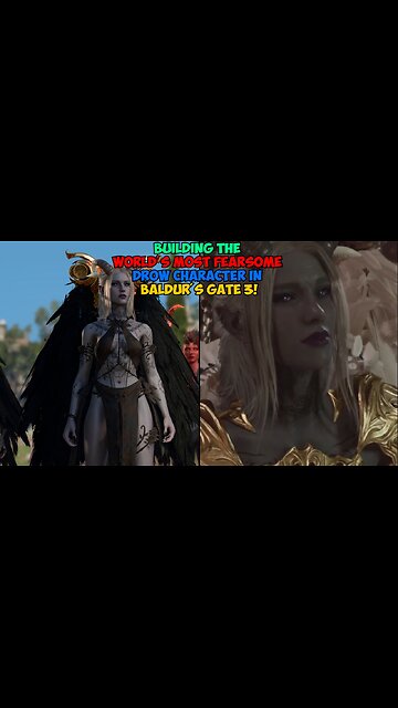 Building the WORLD'S MOST FEARSOME Drow Character in Baldur's Gate 3!
