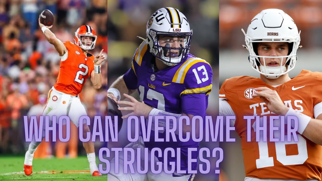 Many high profile college QBs are off to rough starts through the first month