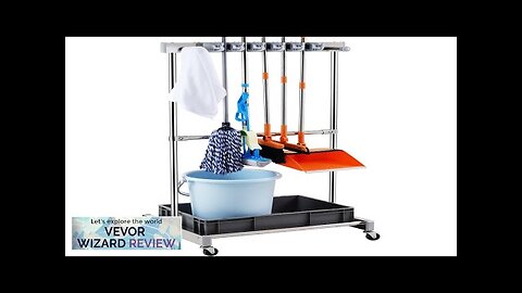 VEVOR Garden Tool Organizer 10 Slots with Hooks Yard Tool Tower Rack Review