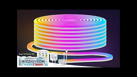 10M/32FT RGB Neon Led strip Lights 12V 108LEDS/M IP68 Silicoen Neon Rope Review