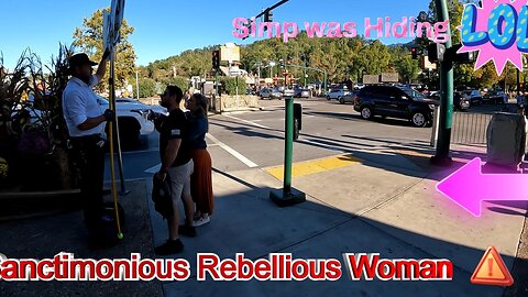FEMINIST Rebels against SIMP Husband AND Street Preacher, Simp Gets TRIGGERED at PREACHER!