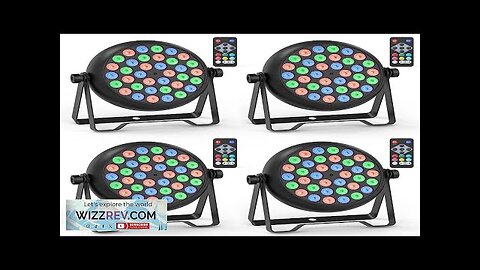 Yiflamefly 4Pcs/Set 15W Par Lights 36x0.5W RGB LEDs Stage Light DMX512 DJ Review