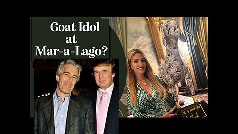 Pedophile Antichrist Trump's Satanic Golden Hoofed Goat Idol at Mar-a-Lago!