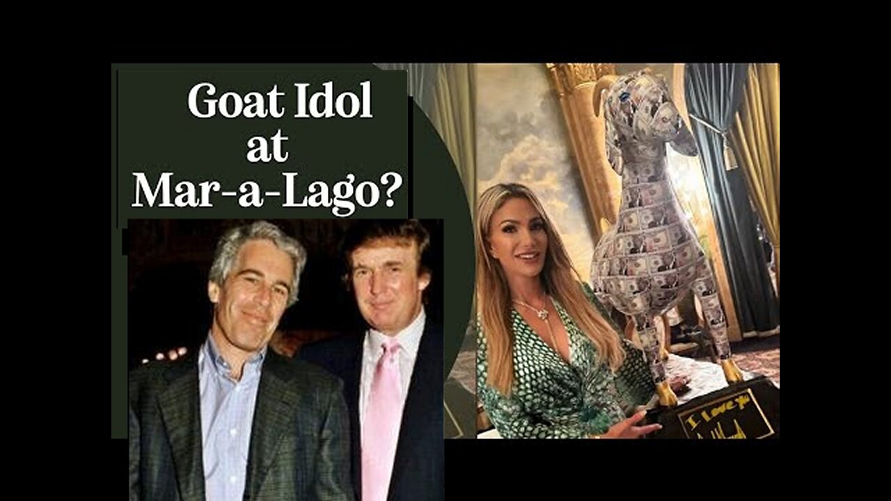 Pedophile Antichrist Trump's Satanic Golden Hoofed Goat Idol at Mar-a-Lago!