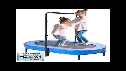 56" Trampoline for Kids Foldable Mini Toddler Trampoline Indoor Outdoor Review