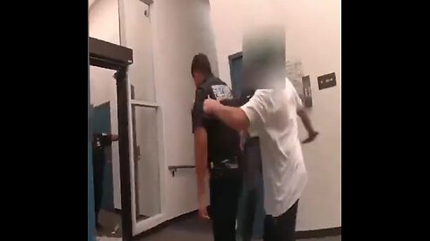Man stabs police in court house. Finds out the hard way, bad idea. Instant Karma