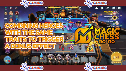 Combining Heroes with the same Traits to Trigger a Bonus Effect