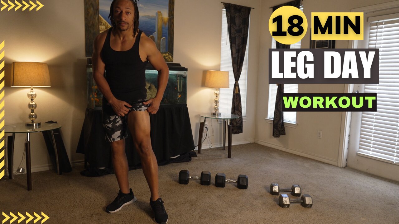 🔥 18-Min Dumbbell Leg Workout – Build Strength & Muscle at Home!