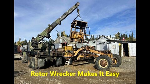 Cab Removal Adams Grader Again, Oh Well Sept 29 2025