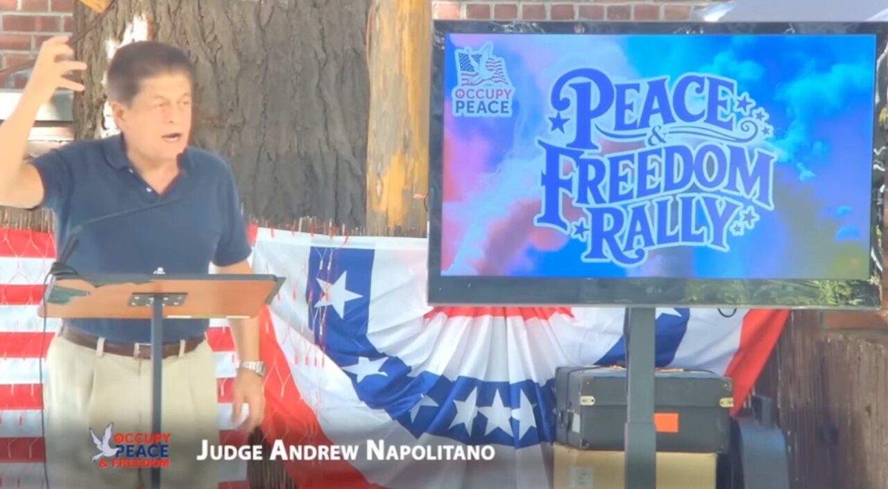 Judge Andrew Napolitano: "What if..." Gerald Celente's Peace and Freedom Rally, Kingston NY 9/27/25