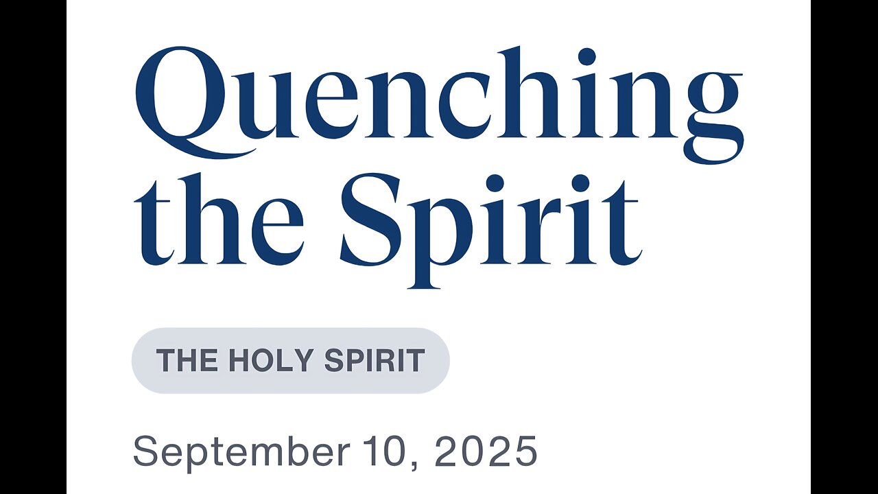 TRAUMA is USED TO QUENCH THE HOLY FIRE