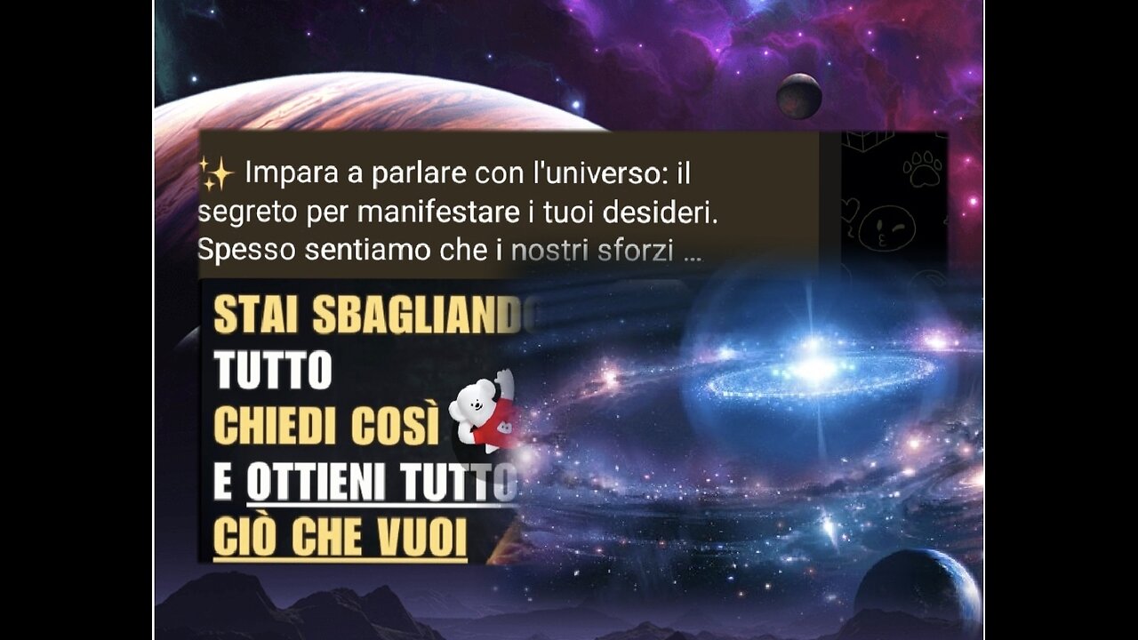 Impara a parlare con l'universo e manifesta i tuoi desideri