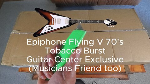Epiphone Flying V 70's Tobacco Burst Guitar Center Exclusive Gibson