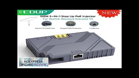 EDUP Starlink V2 150W 3 in 1 Step Up PoE Injector Review