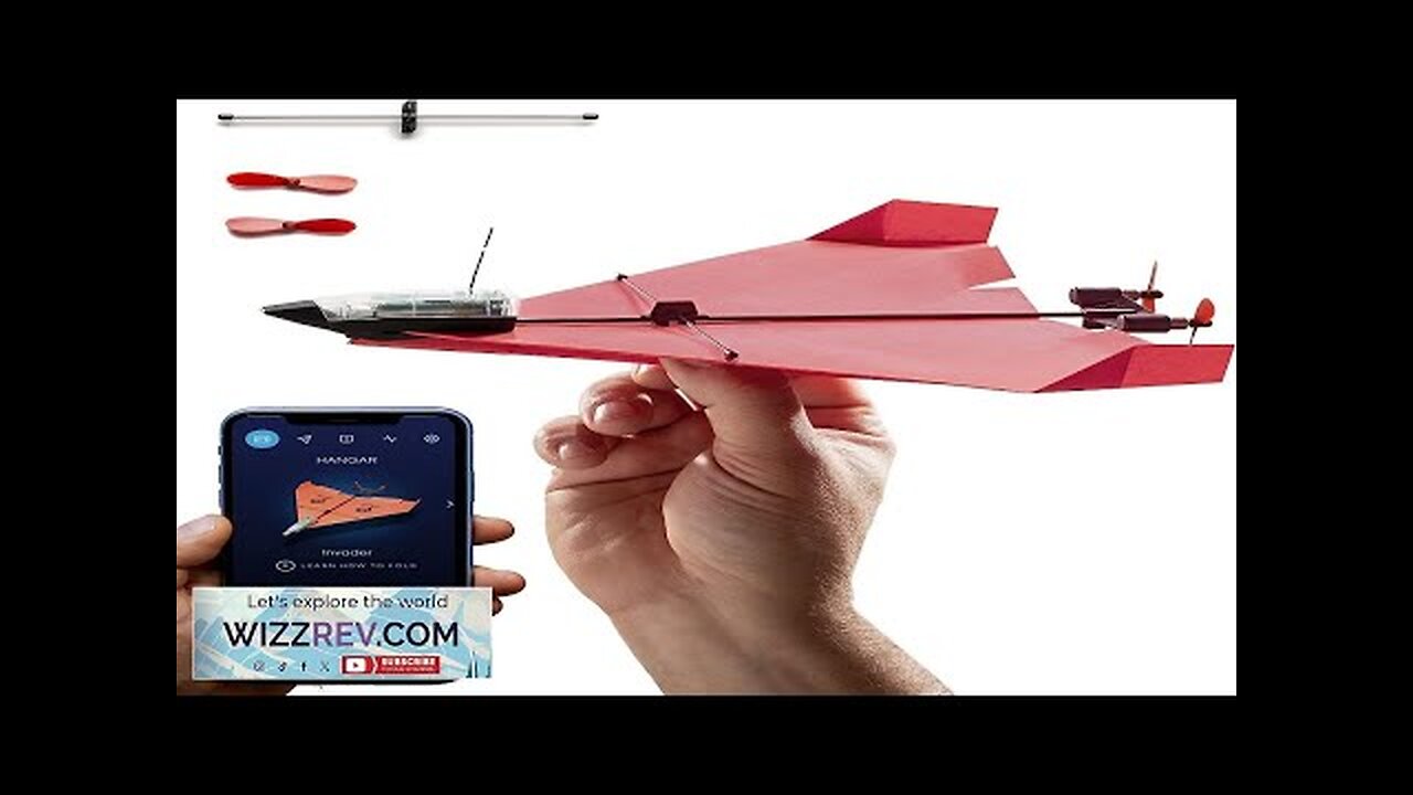 POWERUP 4.0 The Next-Generation Smartphone Controlled Paper Airplane Kit RC Controlled Review