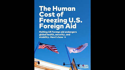 Why freeze foreign aid and why so much money going out the country