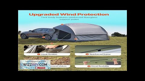 SUV Camping Tent Outdoor SUV Tent with 2 Doors Waterproof for 5-8 Review