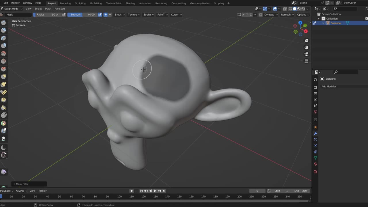 Blender basic - Uso de las mascaras