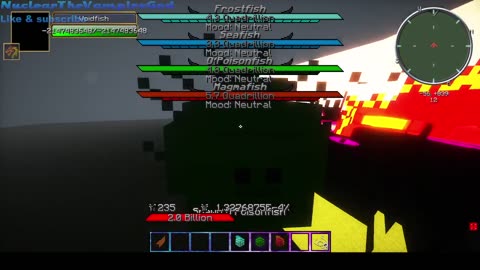 Minecraft Mob Battle Witherzilla vs the omegafish titans