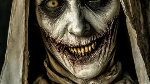 👺😱 Last Nun: The Terrifying Transformation! #AIHorror #CreepyNun | TheHauntingHour