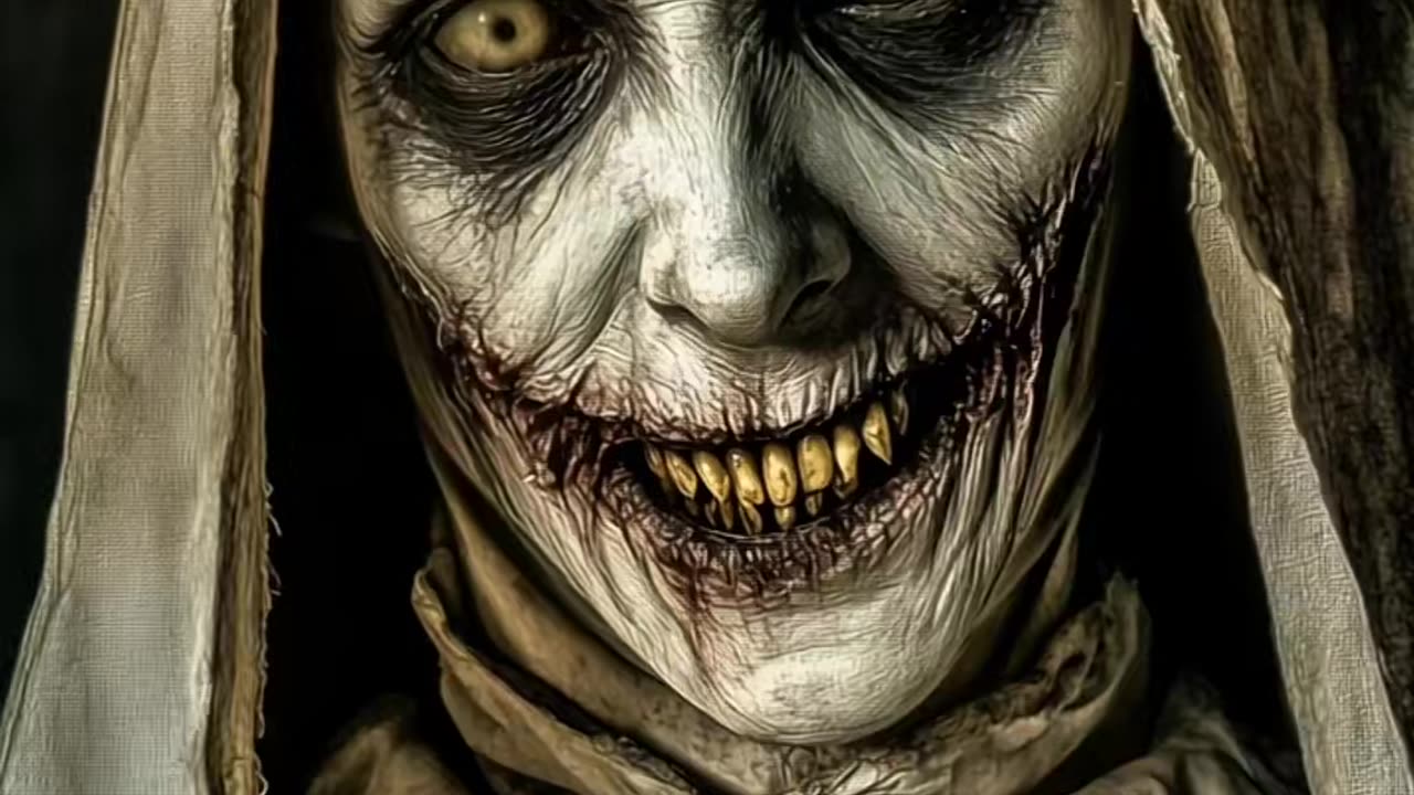 👺😱 Last Nun: The Terrifying Transformation! #AIHorror #CreepyNun | TheHauntingHour
