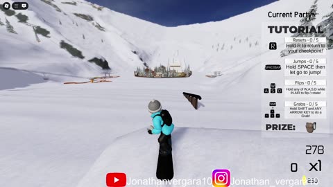roblox snowboarding gameplay