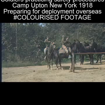 US Army Gas Mask Training Camp Upton 1918