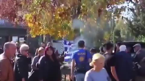 Greek citizens are holding pork BBQs in public spaces to protest the Muslim invasion