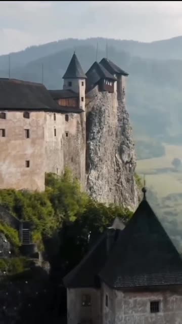 Oravský Castle is a castle in Slovakia, located on a 112-meter cliff above the