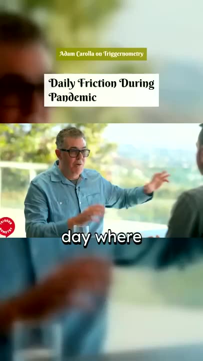 Shoe Fights During Pandemic - Adam Carolla on Triggernometry #familyconflict