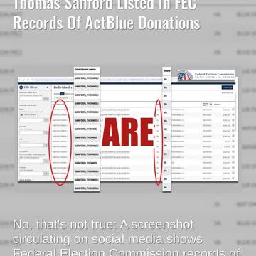 Fact Check: Michigan Church Shooter NOT The Same Thomas Sanford Listed In FEC ActBlue Donations