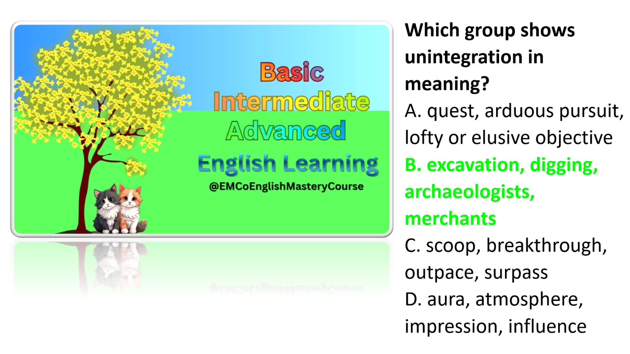 Advanced British English Quiz; Lesson 4; Part 1;