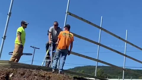 Throwback: 8' Corrugated Metal Fence Installation for Roane Metals Group in Rockwood, TN