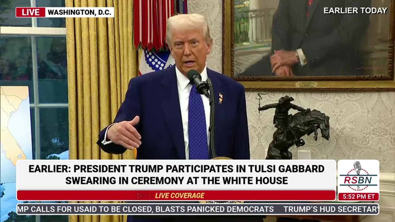 Tulsi Gabbard Swearing in Ceremony at the White House - 2/12/25