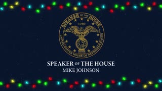 Speaker Johnson Sends Christmas Blessings To Christians Everywhere (VIDEO)