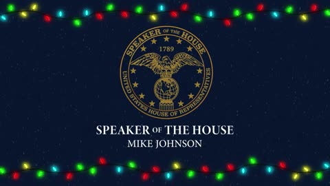 Speaker Johnson Sends Christmas Blessings To Christians Everywhere (VIDEO)