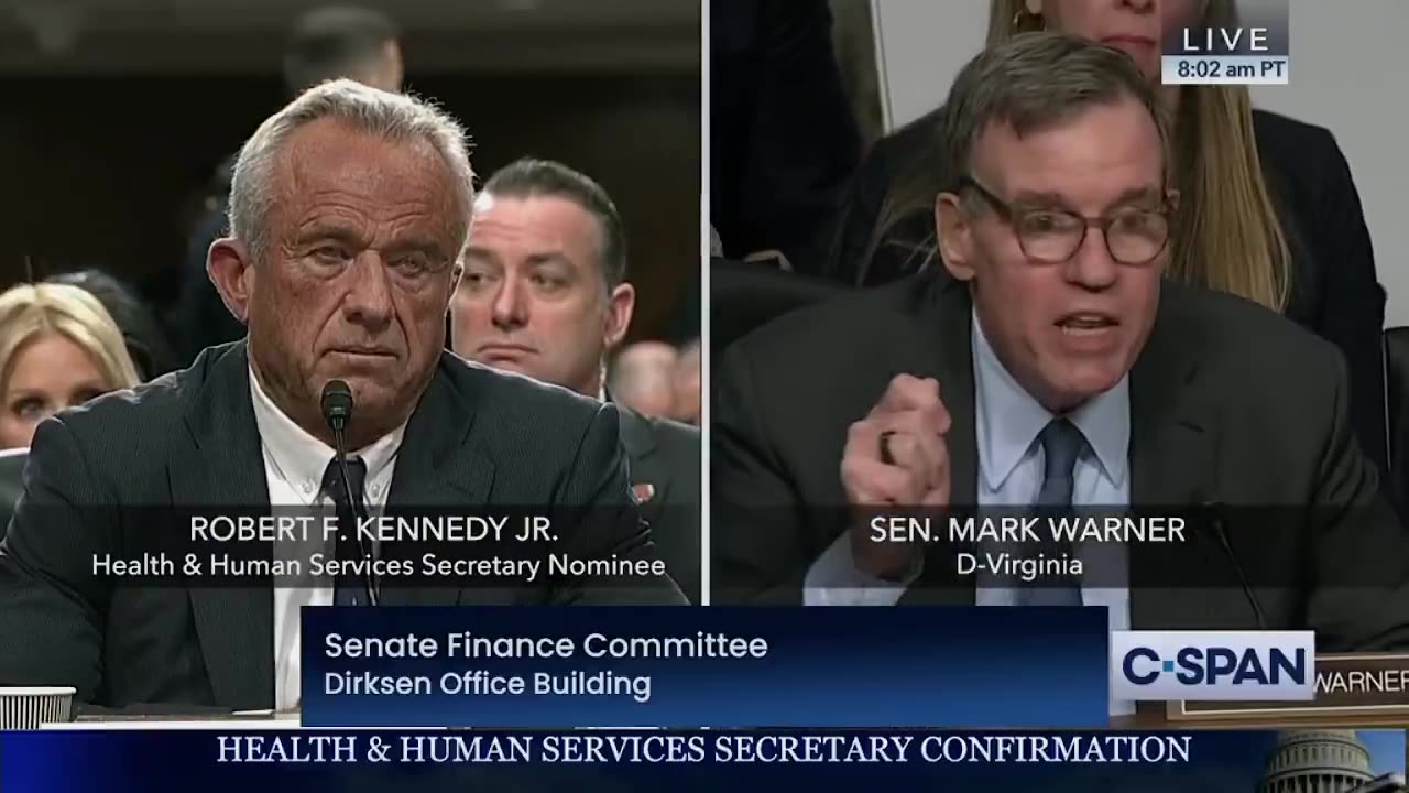 RFK Jr. HUMILATES Sen. Mark Warner after he says RFK’s presidential campaign is still fundraising.