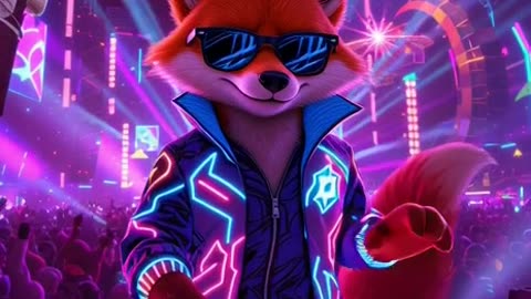 The DJ rave fox live 8k Ultra