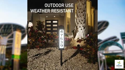 Sensor Brite Solar Powered Address Light