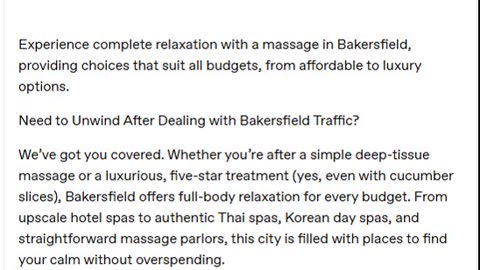 A Massage in Bakersfield for Every Budget