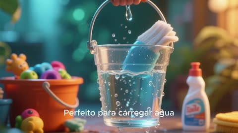 Balde multiuso 10L plástico – Versátil para limpez