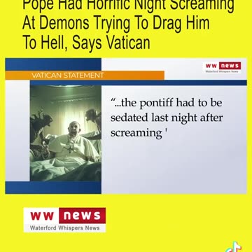 😅😂🤣🤦🏾‍♂️ Pope is doing well...