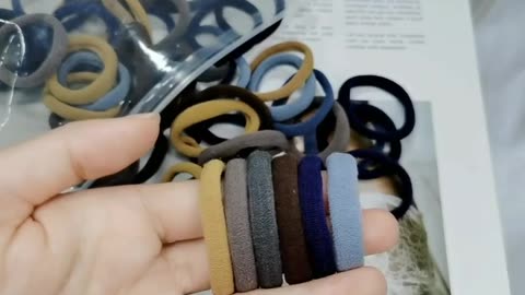 50Pcs Women Girl Mixed Colors Hair Bands