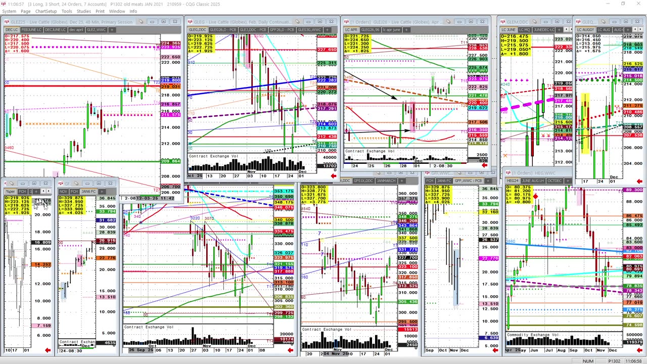 Cattle- 2nd week up. Chart level looks