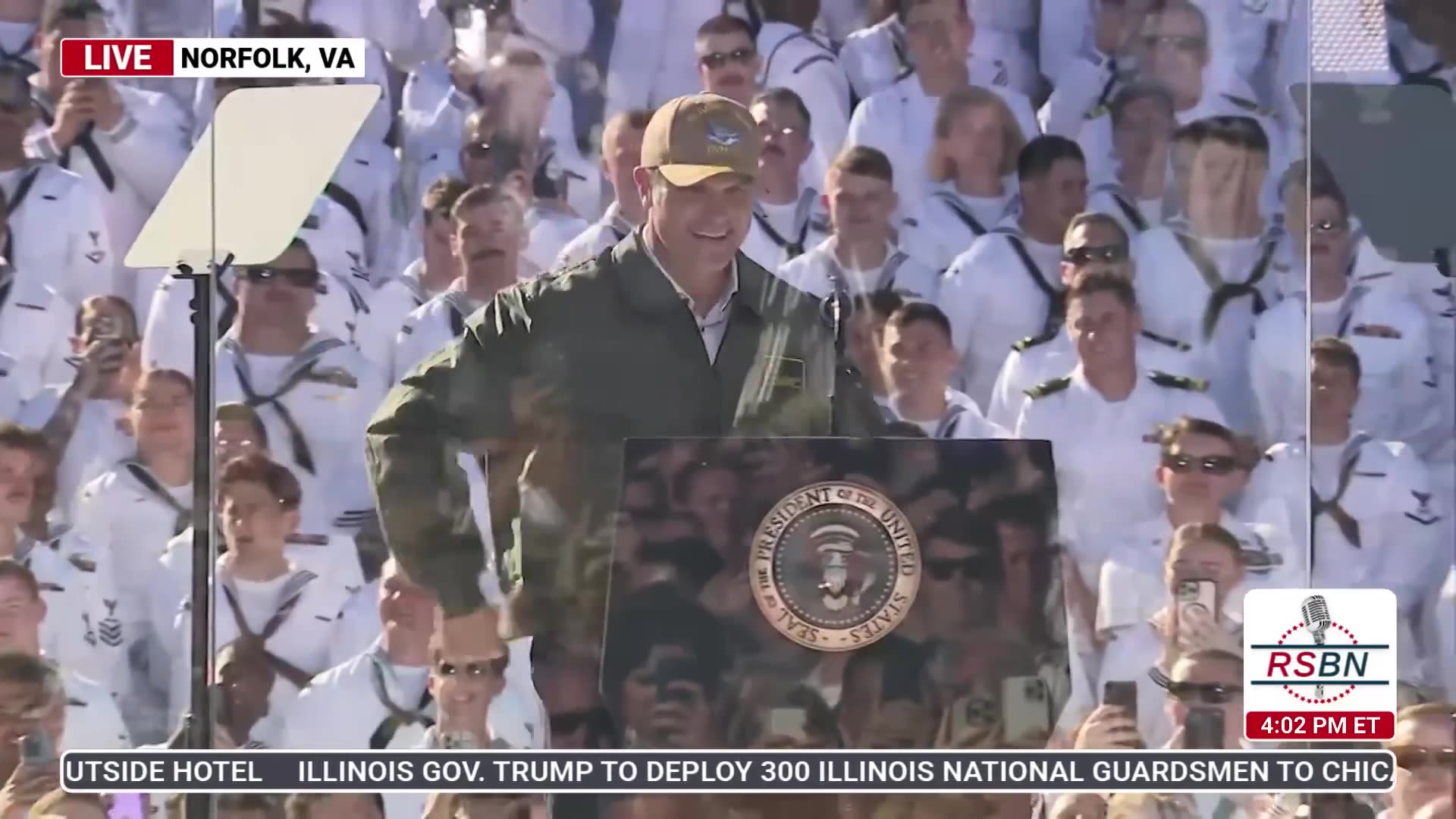 Secretary of War Pete Hegseth Delivers Remarks at Naval Station Norfolk - 10525