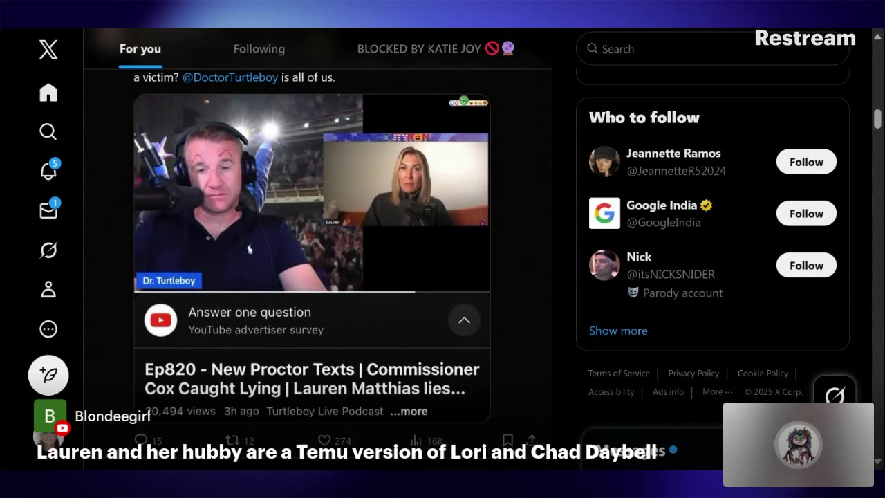 Lauren Matthias, Shame on you